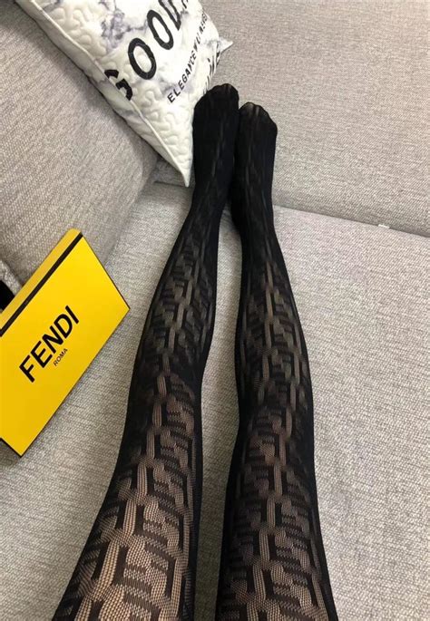 fendi sheer stockings|Black .